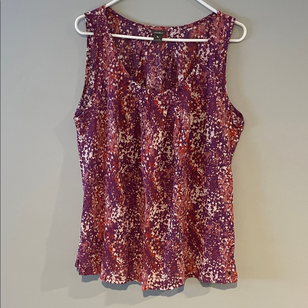 Eddie Bauer Women's Purple Pink Red Sleeveless Top.